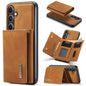 Pour Samsung Galaxy S24+ 5G DG.MING M1 Series Étui Portefeuille 3 Plis Multi-cartes + Coque de Téléphone Magnétique (Marron)