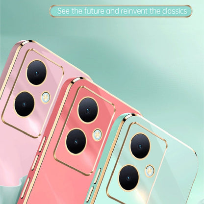For vivo Y78+ XINLI Straight Edge 6D Electroplate TPU Phone Case(Pink)