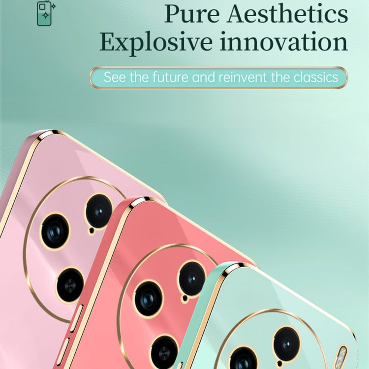 For vivo X100 Pro 5G XINLI Straight Edge 6D Electroplate TPU Phone Case(Cherry Purple)