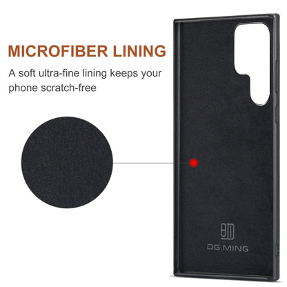 For Samsung Galaxy S24 Ultra 5G DG.MING M2 Series 3-Fold Multi Card Bag + Magnetic Phone Case(Green)