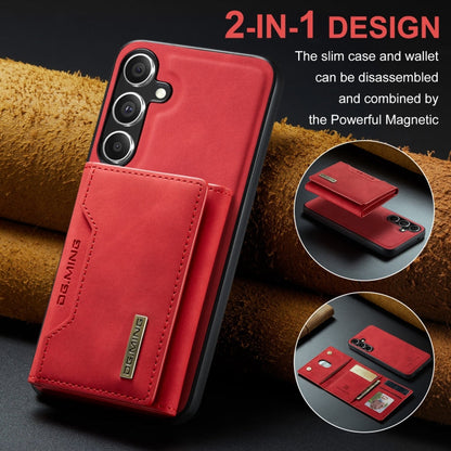Pour Samsung Galaxy S24+ 5G DG.MING M2 Series 3-Fold Multi Card Bag + Étui de téléphone magnétique (Rouge)