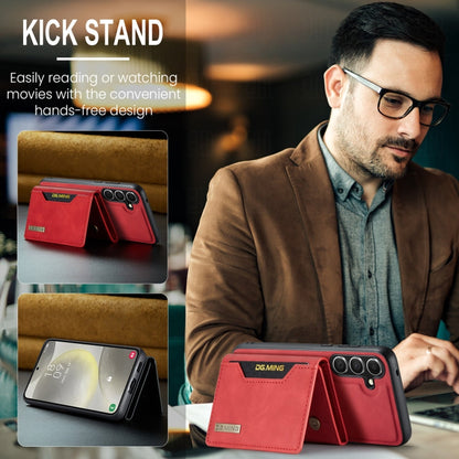 Pour Samsung Galaxy S24+ 5G DG.MING M2 Series 3-Fold Multi Card Bag + Étui de téléphone magnétique (Rouge)