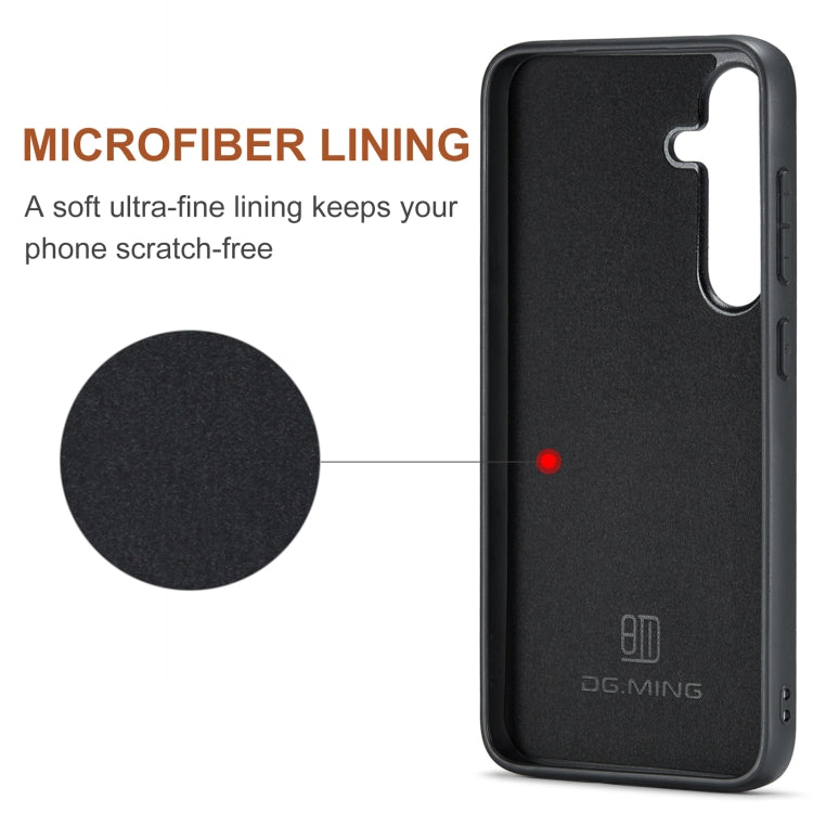 Pour Samsung Galaxy S24+ 5G DG.MING M2 Series 3-Fold Multi Card Bag + Étui de téléphone magnétique (Rouge)