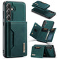 For Samsung Galaxy S24 5G DG.MING M2 Series 3-Fold Multi Card Bag + Magnetic Phone Case(Green)