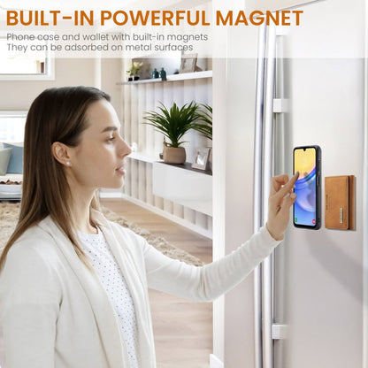 Pour Samsung Galaxy A15 5G / A15 4G DG.MING M2 Series 3 volets Porte-cartes multiples + étui de téléphone magnétique (marron)