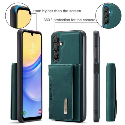 For Samsung Galaxy A15 5G / A15 4G DG.MING M2 Series 3-Fold Multi Card Bag + Magnetic Phone Case(Green)
