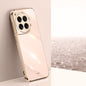 For OnePlus 12 XINLI Straight Edge 6D Electroplate TPU Phone Case(Pink)