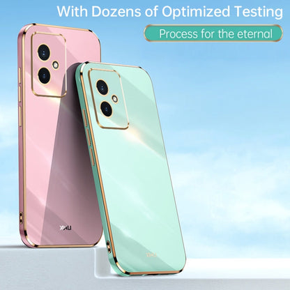Pour Honor 100 Coque de téléphone en TPU électrolytique 6D à bords droits XINLI (Violet cerise)