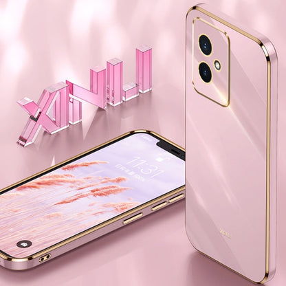 Pour Honor 100 Coque de téléphone en TPU électrolytique 6D à bords droits XINLI (Violet cerise)
