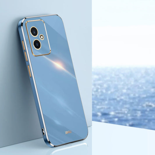 For Honor 100 XINLI Straight Edge 6D Electroplate TPU Phone Case(Celestial Blue)