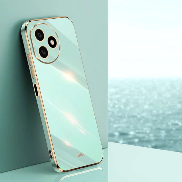 For Honor X50i+ 5G XINLI Straight Edge 6D Electroplate TPU Phone Case(Mint Green)