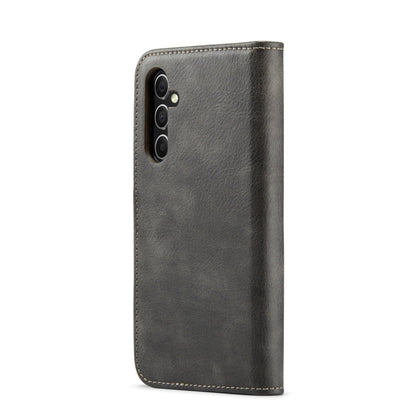 For Samsung Galaxy A34 5G DG.MING Crazy Horse Texture Detachable Magnetic Leather Case(Grey)