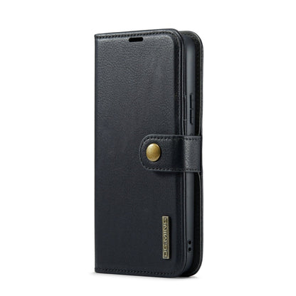For Samsung Galaxy A34 5G DG.MING Crazy Horse Texture Detachable Magnetic Leather Case(Black)