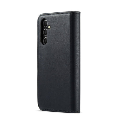 For Samsung Galaxy A34 5G DG.MING Crazy Horse Texture Detachable Magnetic Leather Case(Black)