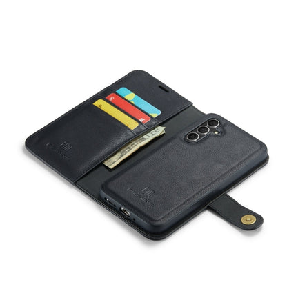 For Samsung Galaxy A34 5G DG.MING Crazy Horse Texture Detachable Magnetic Leather Case(Black)