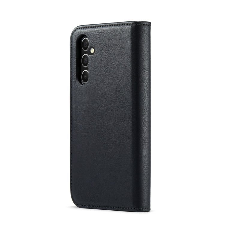 For Samsung Galaxy A54 5G DG.MING Crazy Horse Texture Detachable Magnetic Leather Case(Black)