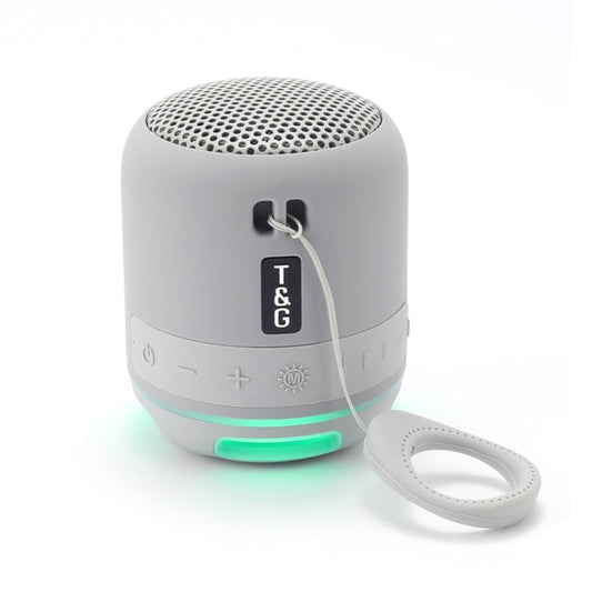 T&G TG294 TWS Enceinte portable sans fil stéréo à LED pour l'extérieur (Grise)