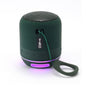 T&G TG294 TWS Enceinte portable sans fil stéréo Mini LED pour l'extérieur (vert foncé)