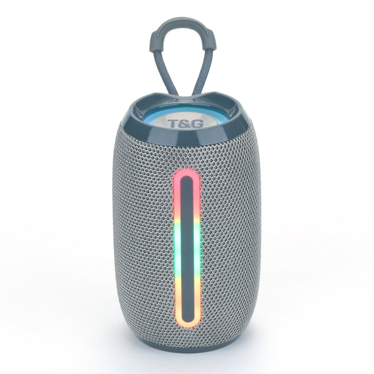 T&G TG653 TWS LED Mini Portable Wireless Stereo Sound Outdoor Speaker(Gery)