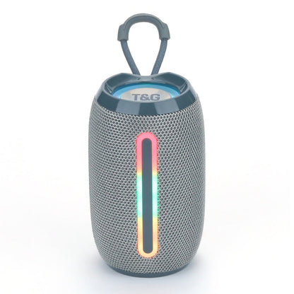 T&G TG653 TWS LED Mini Portable Wireless Stereo Sound Outdoor Speaker(Gery)