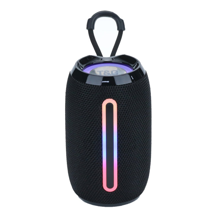 T&G TG653 TWS LED Mini Enceinte Stéréo Portable Sans Fil pour Extérieur (Noir)