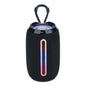 T&G TG653 TWS LED Mini Enceinte Stéréo Portable Sans Fil pour Extérieur (Noir)