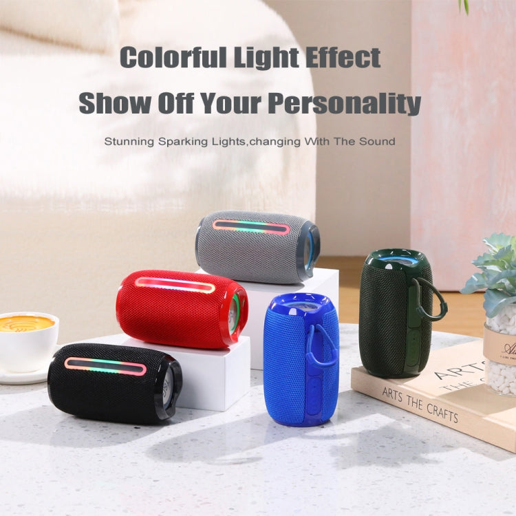 T&G TG653 TWS LED Mini Portable Wireless Stereo Sound Outdoor Speaker(Gery)