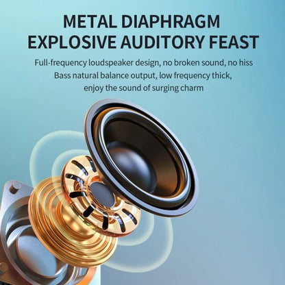 T&G TG653 TWS LED Mini Portable Wireless Stereo Sound Outdoor Speaker(Gery)