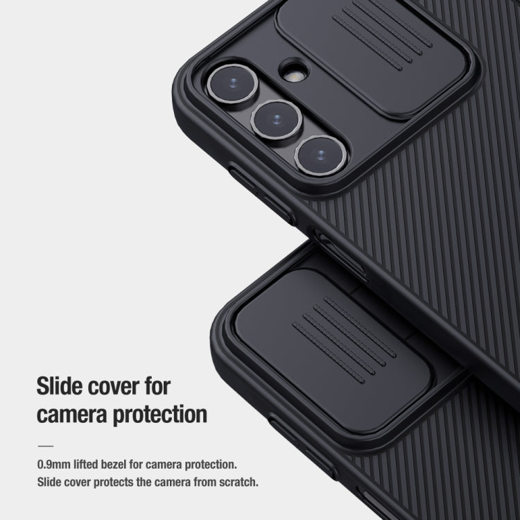 For Samsung Galaxy A15 5G NILLKIN Black Mirror Series Camshield PC Phone Case(Black)