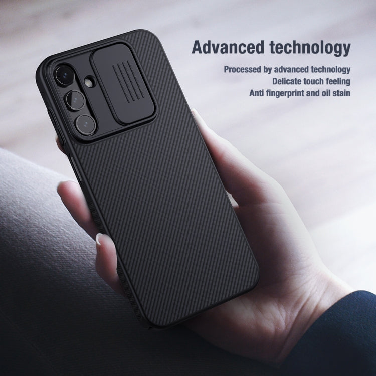 For Samsung Galaxy A15 5G NILLKIN Black Mirror Series Camshield PC Phone Case(Black)