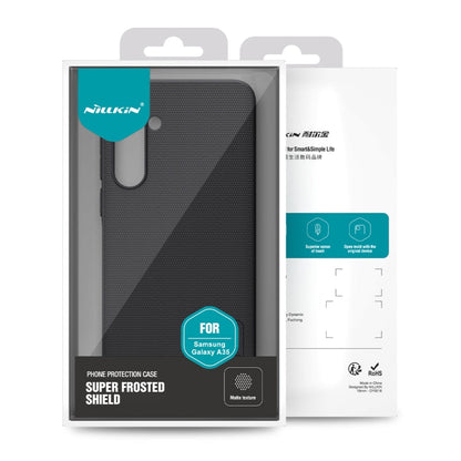 For Samsung Galaxy A35 NILLKIN Frosted PC Phone Case(Black)