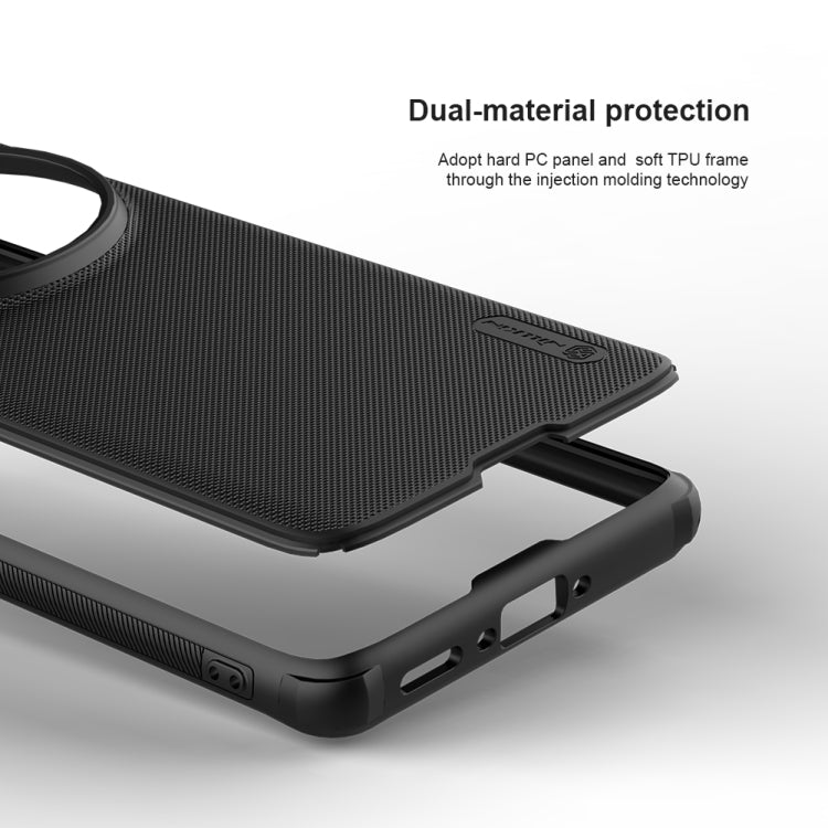 For OPPO Find X7 Ultra NILLKIN Frosted Shield Pro PC + TPU Phone Case(Black)