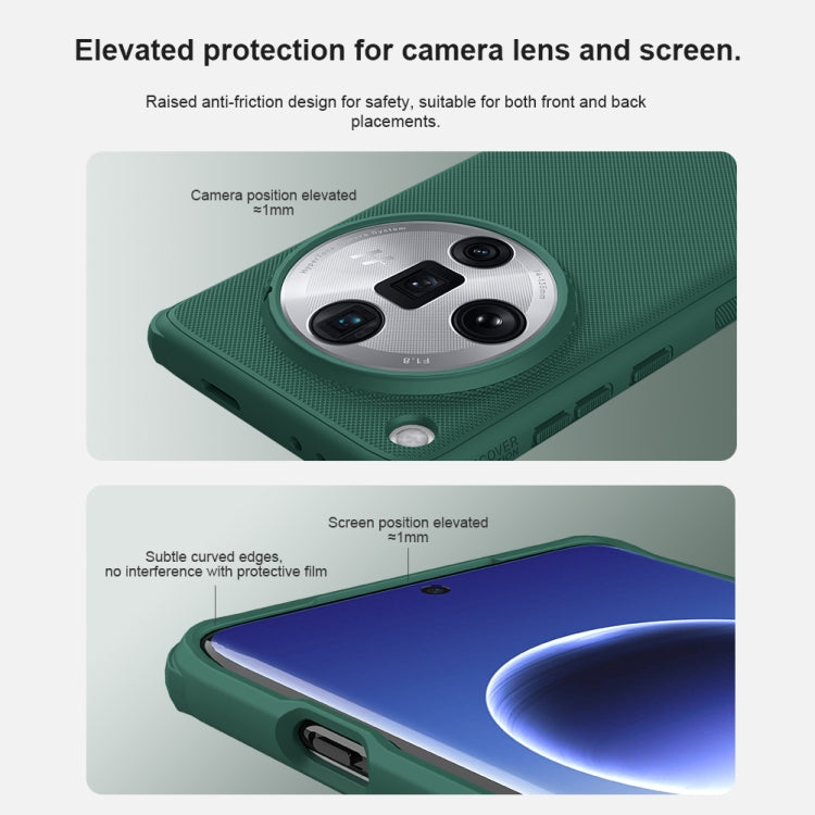 For OPPO Find X7 Ultra NILLKIN Frosted Shield Pro PC + TPU Phone Case(Black)