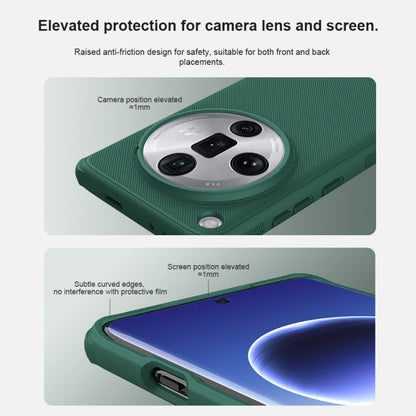 For OPPO Find X7 Ultra NILLKIN Frosted Shield Pro PC + TPU Phone Case(Black)