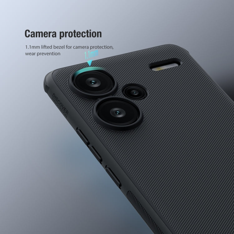 For Xiaomi Redmi Note 13 Pro+ 5G NILLKIN Frosted Shield Pro PC + TPU Phone Case(Black)