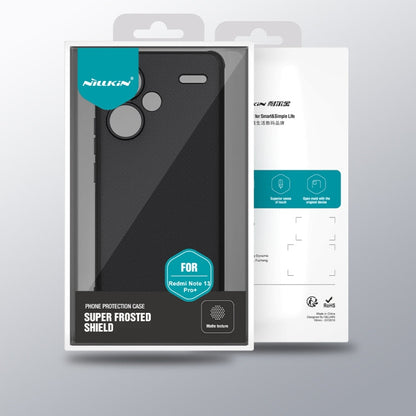 For Xiaomi Redmi Note 13 Pro+ 5G NILLKIN Frosted Shield Pro PC + TPU Phone Case(Black)