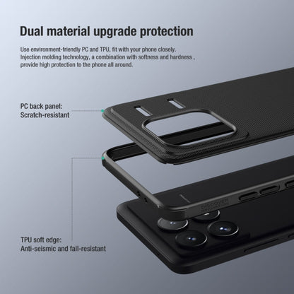 For Xiaomi Redmi K70 / K70 Pro NILLKIN Frosted Shield Pro PC + TPU Phone Case(Blue)