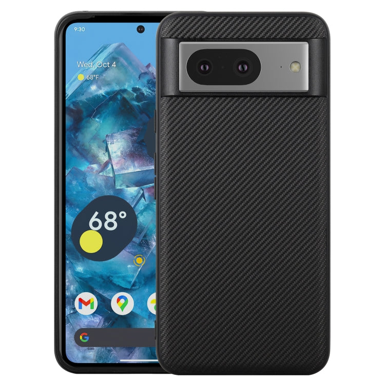 Pour Google Pixel 8 Coque de téléphone ViLi TC Series Texturé Fibre de Carbone Kevlar (Noir)