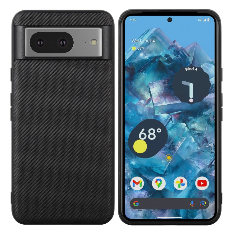 Pour Google Pixel 8 Coque de téléphone ViLi TC Series Texturé Fibre de Carbone Kevlar (Noir)