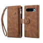 For Google Pixel 9 / 9 Pro ESEBLE Retro Frosted RFID Flip Leather Phone Case(Brown)
