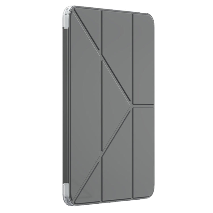 For iPad Air 11 2026 / 2025 / 2024 Mutural Deformation Stand Smart Leather Tablet Case(Black)