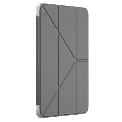 For iPad Air 11 2026 / 2025 / 2024 Mutural Deformation Stand Smart Leather Tablet Case(Black)