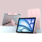 For iPad Air 13 2026 / 2025 / 2024 Mutural Deformation Stand Smart Leather Tablet Case(Pink)