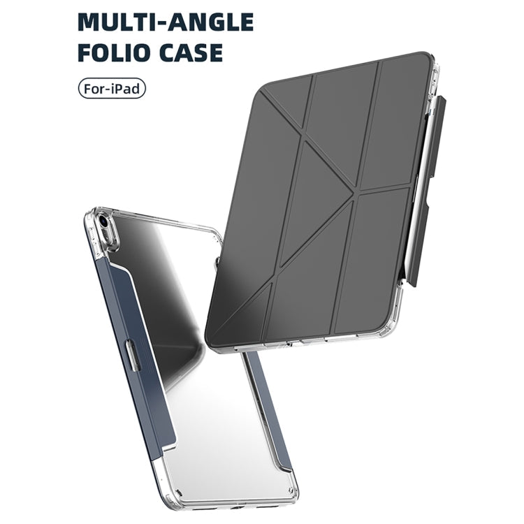 For iPad Pro 13 2025 / 2024 Mutural Deformation Stand Smart Leather Tablet Case(Grey)
