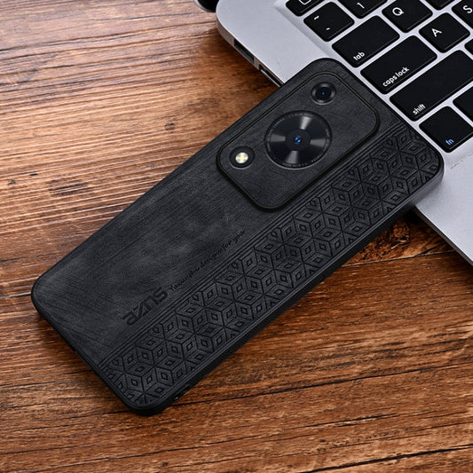 For Huawei Enjoy 70 AZNS 3D Embossed Skin Feel Phone Case(Black)