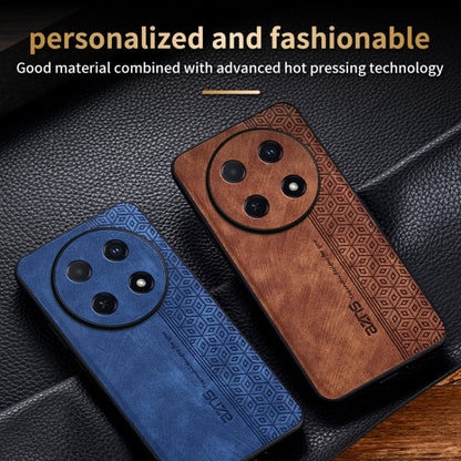 For Huawei Enjoy 70 pro AZNS 3D Embossed Skin Feel Phone Case(Brown)