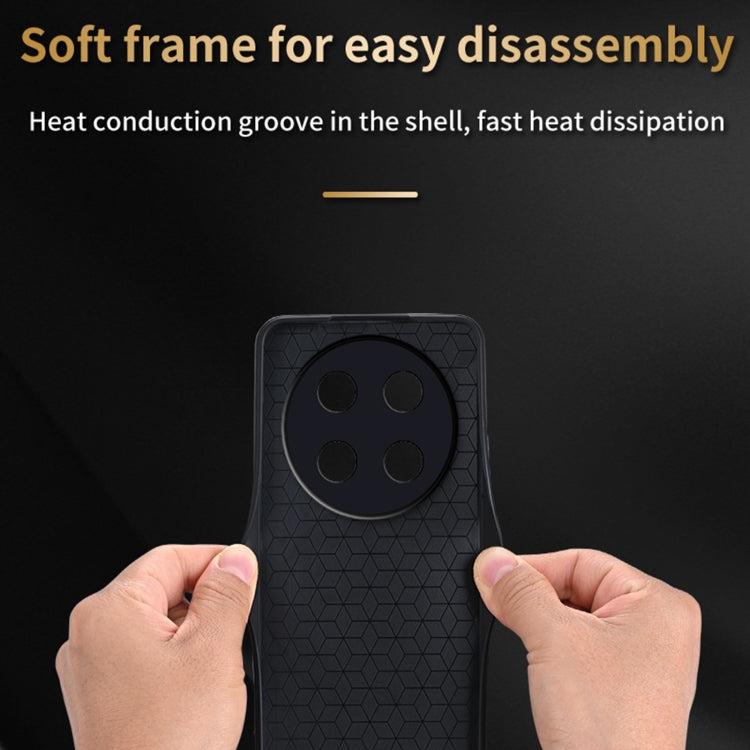 For Huawei Enjoy 70 pro AZNS 3D Embossed Skin Feel Phone Case(Brown)