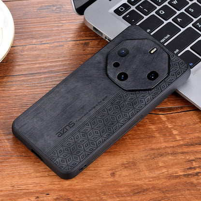 For Huawei Mate 60 RS Ultimate AZNS 3D Embossed Skin Feel Phone Case(Black)