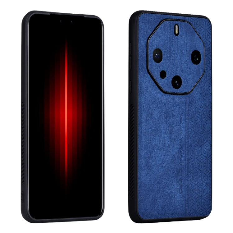 For Huawei Mate 60 RS Ultimate AZNS 3D Embossed Skin Feel Phone Case(Sapphire Blue)