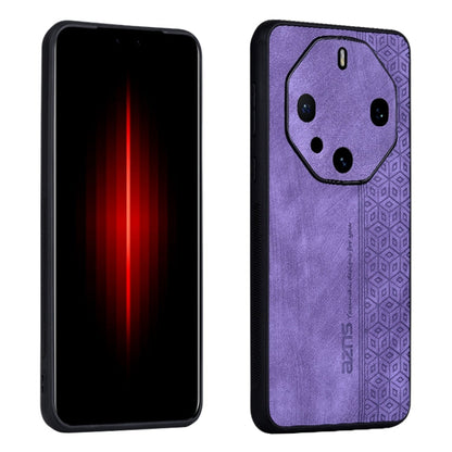 For Huawei Mate 60 RS Ultimate AZNS 3D Embossed Skin Feel Phone Case(Purple)